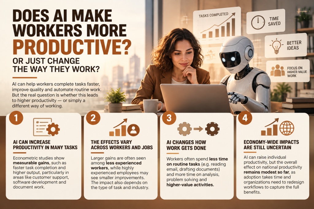 AI Worker Productivity: Does AI Improve Performance or Change How We Work?